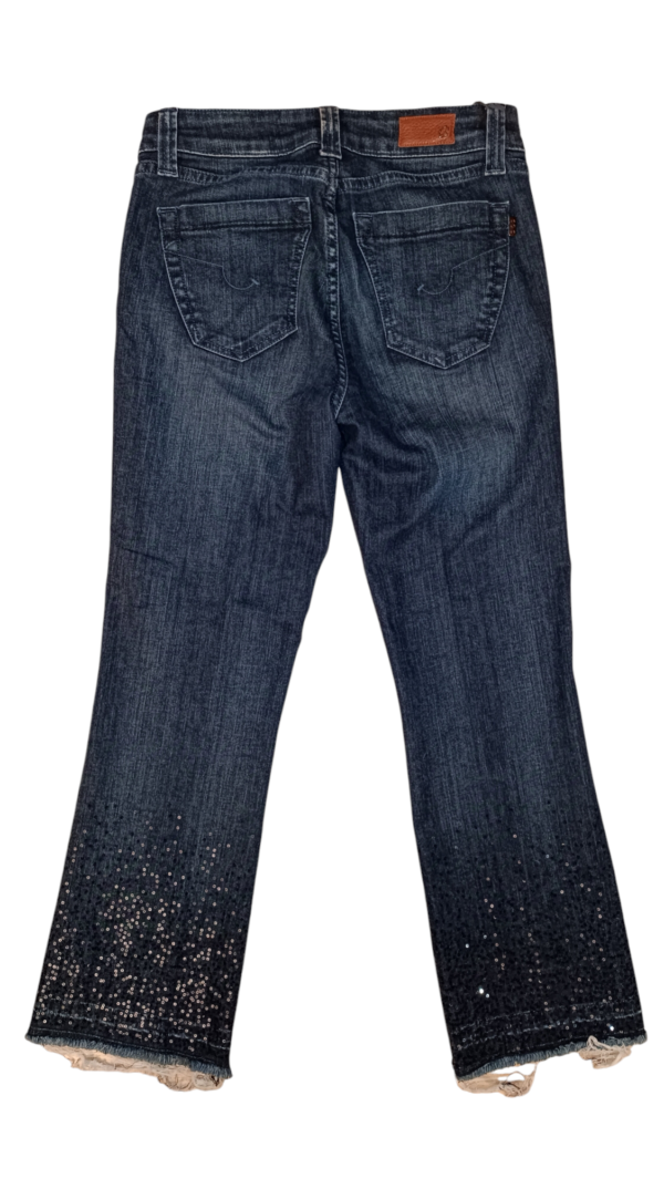 Pantalón vaquero cropped Lentejuelas. - Imagen 3