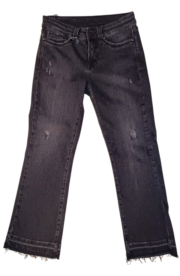 cropped negro pantalon vaquero spazio styla