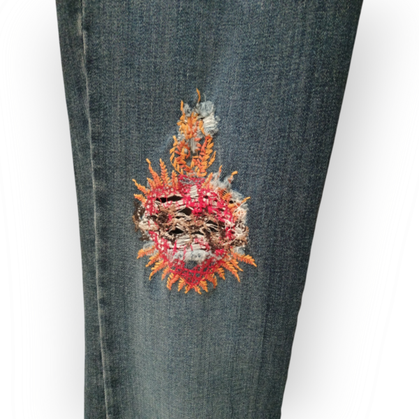 Pantalón Vaquero corazón. - Imagen 6
