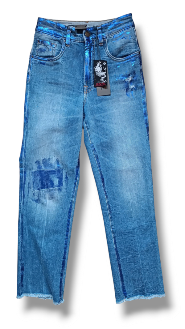 Pantalón vaquero metalizado. Sos jeans - Imagen 10