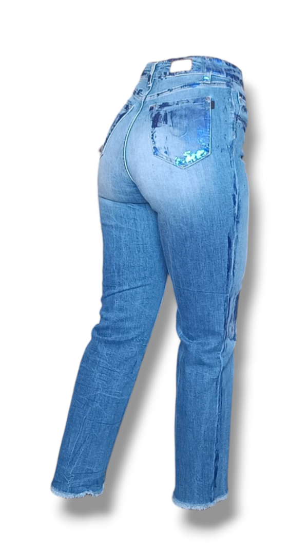 Pantalón vaquero metalizado. Sos jeans - Imagen 5