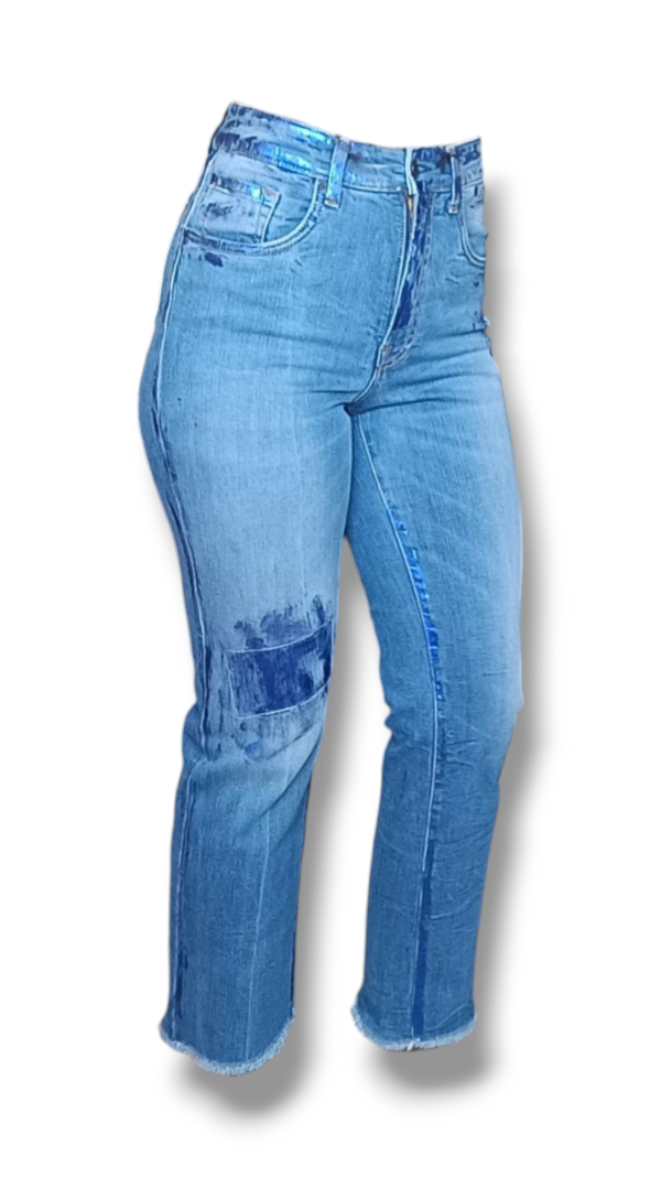 Pantalón vaquero metalizado. Sos jeans - Imagen 3