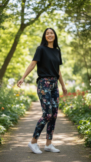 q4785.flower.jq.pantalón.spazio.styla.madrid.italia